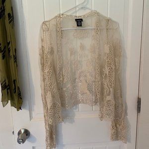 Lacy long sleeve cardigan